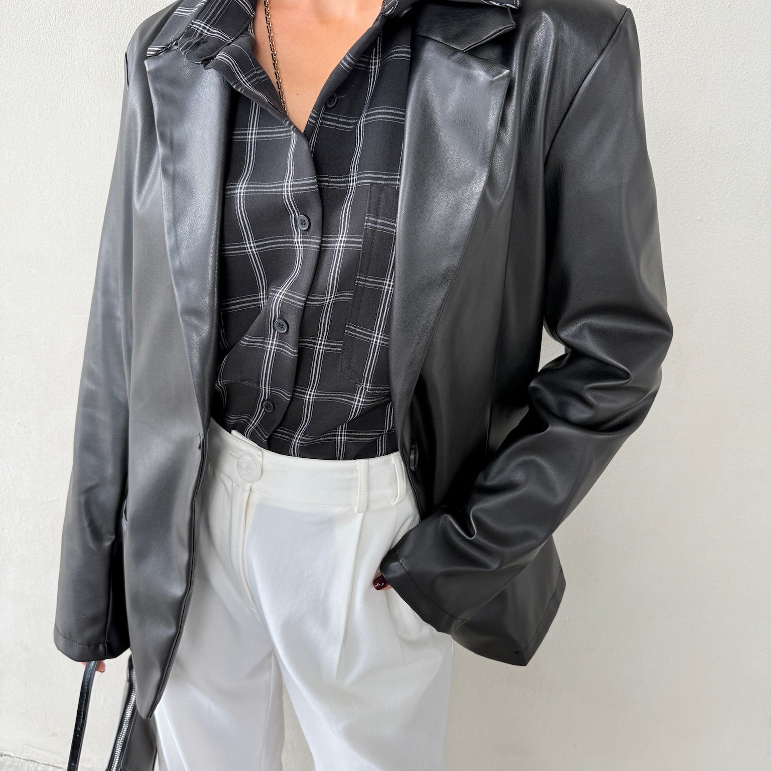 בלייזר | סילבה דמוי עור